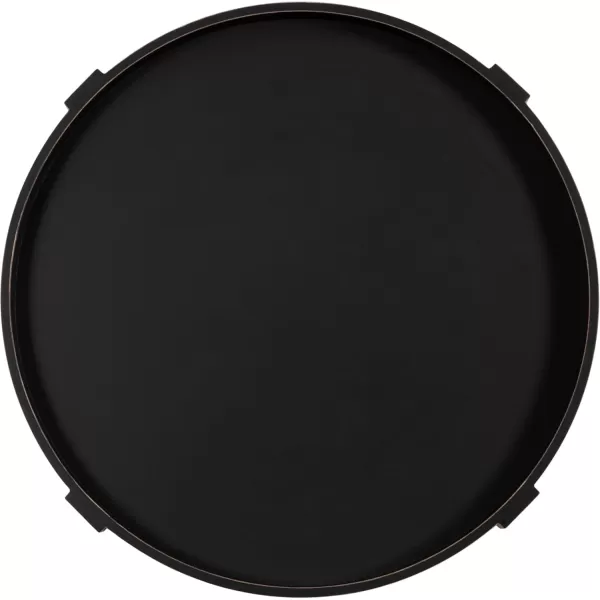 imageKate and Laurel Bellport Traditional Tiered Round Wooden Side Living Room Table Decor 20x20x25 BlackBlack