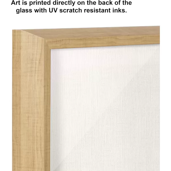 imageKate and Laurel Blake Alpaca Portrait Horizontal Framed Printed Glass Wall Art and Dry Erase by Simon Te of Tai Prints 18x24 Natural