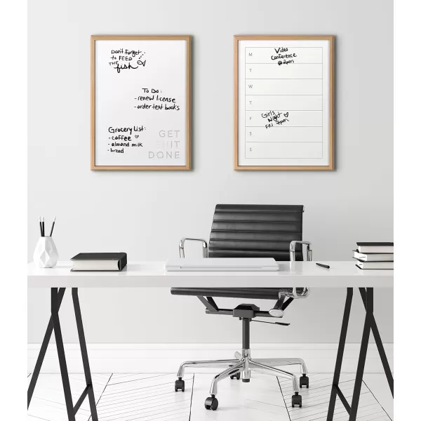 imageKate and Laurel Blake Get It Done Framed Printed Printed DryErase Glass Wall Art by The Creative Bunch Studio 18x24 Natural Inspirational Art for Wall