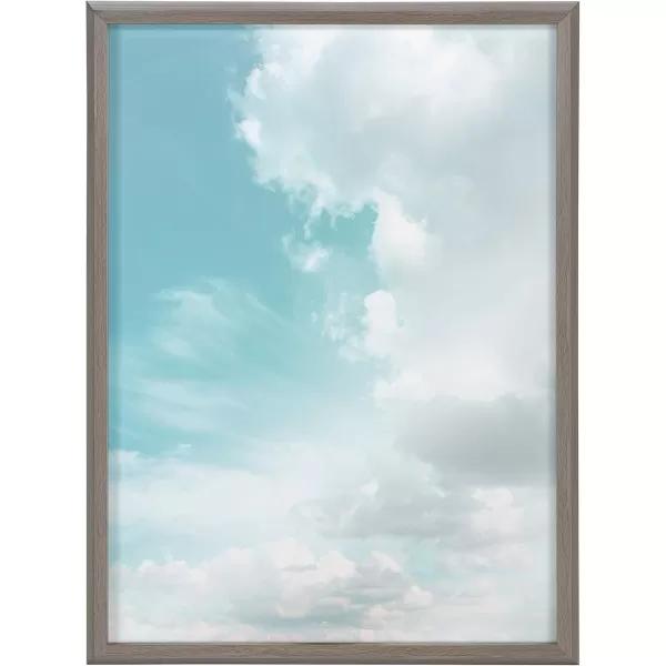 imageKate and Laurel Blake Head in The Clouds Framed Printed DryErase Glass Wall Art by Dominique Vari 18x24 Gray SkyThemed Art for Wall