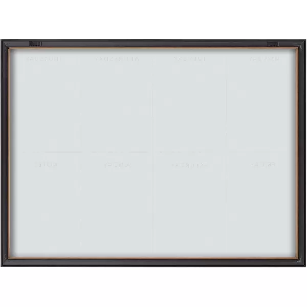 imageKate and Laurel Blake This Week Framed Pink Printed Glass Dry Erase Wall Art by The Creative Bunch Studio 18x24 Gold Weekly Calendar Printed Glass Wall Organizer