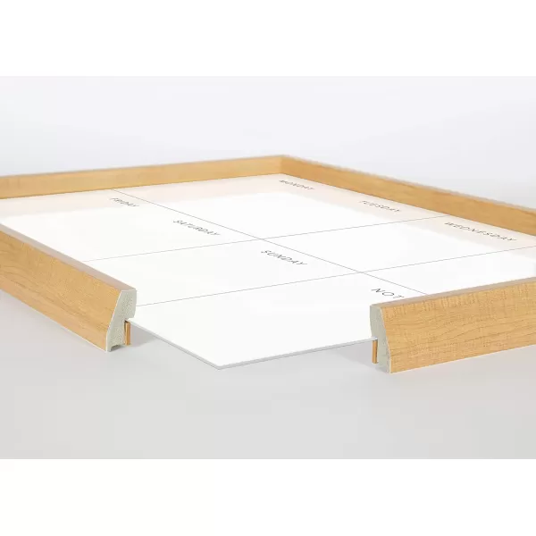 imageKate and Laurel Blake This Week Framed Printed DryErase Glass Wall Art by The Creative Bunch Studio 18x24 Natural Decorative White Board Organizer for Wall