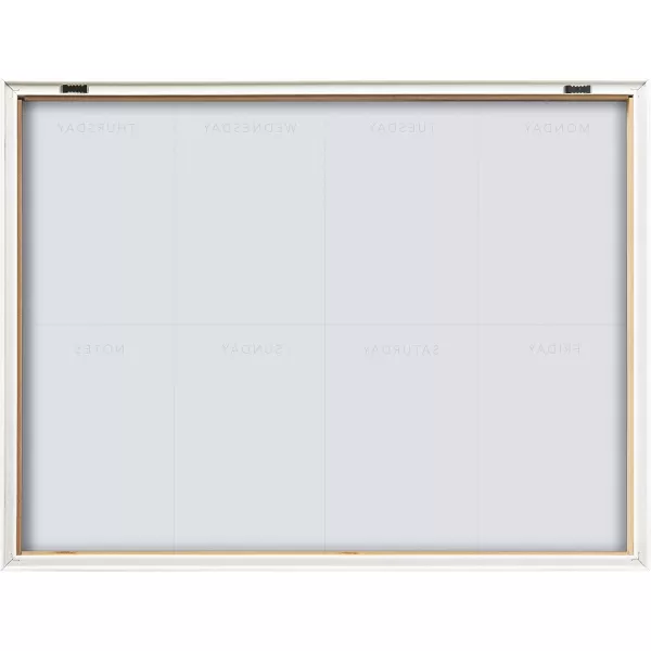 imageKate and Laurel Blake This Week Framed Printed DryErase Glass Wall Art by The Creative Bunch Studio 18x24 Natural Decorative White Board Organizer for Wall