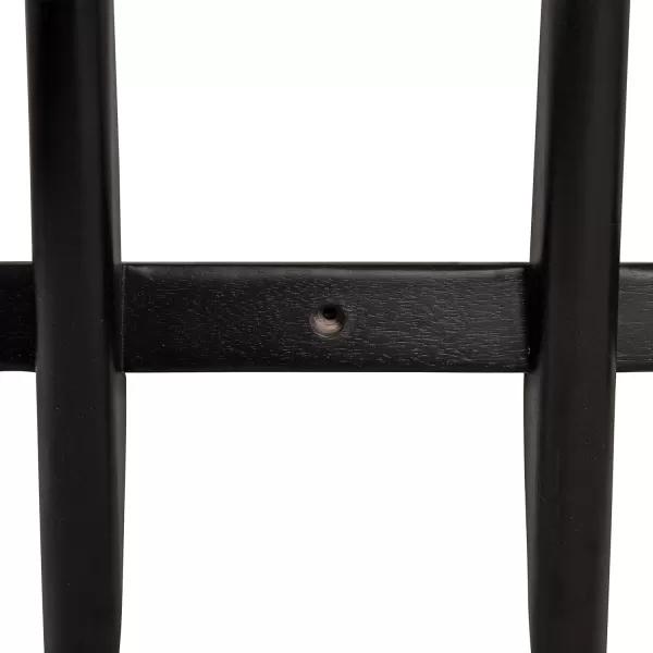 imageKate and Laurel Eland Modern FiveHook Wall Hanging Coat Rack 30 x 4 x 12 Black Decorative Wood Coat Rack Wall Mount for Use as Entryway Storage or Mudroom Hooks