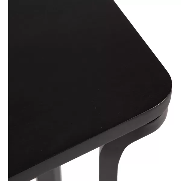 imageKate and Laurel Escalon Transitional Decorative End Use as a Bedroom Nightstand or Living Room Accent Table 22x14x26 Black