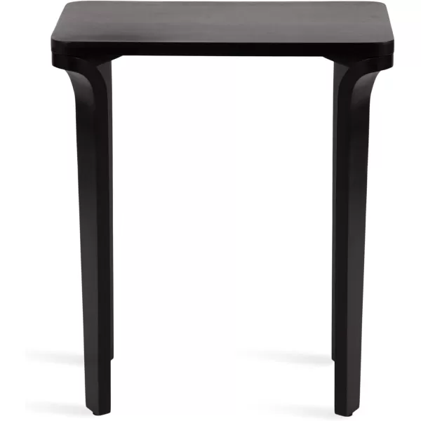 imageKate and Laurel Escalon Transitional Decorative End Use as a Bedroom Nightstand or Living Room Accent Table 22x14x26 Black