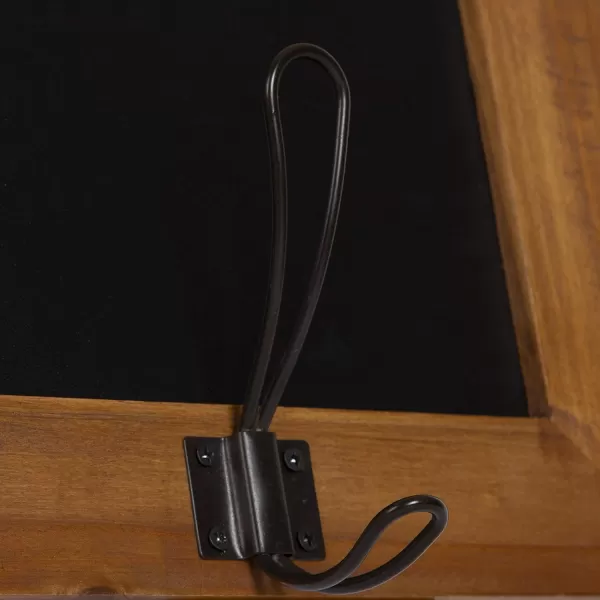 imageKate and Laurel Jeran Wall Mounted Small Wood Chalkboards with Hook 1175 x 1175 Rustic Brown 3 Piece SetBrown