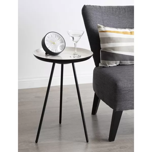 imageKate and Laurel Laranya Modern Side Table 15quot x 15quot x 225quot White and Black Excellent Sofa End Table and Decorative Accent