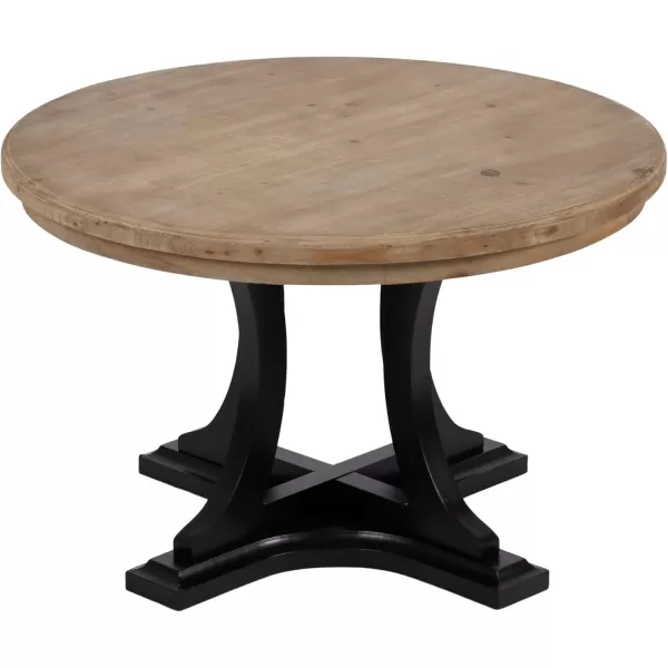imageKate and Laurel Linsley Farmhouse Living Room Table with Solid Wood Tabletop for Vintage Decor 28x28x18 Rustic Brown