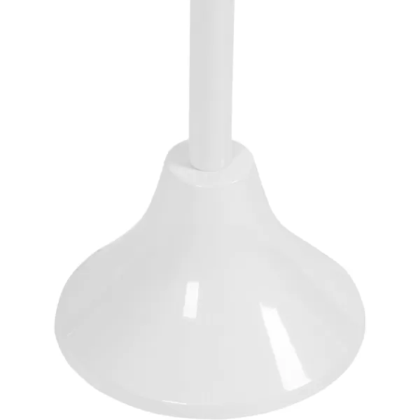 imageKate and Laurel Sanzo Modern Pedestal Outdoor Drink Table 9 x 9 x 23 White Decorative Outdoor Patio Table for Deck with Hammered Tabletop for Use as Small Plant Stand or Living Room Martini Table