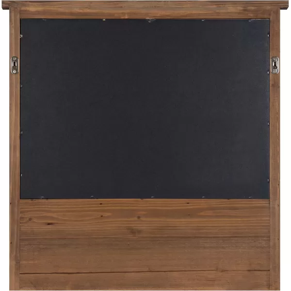 imageKate and Laurel Stallard Farmhouse Magnetic Wall Organizer 24 x 24 Rustic Brown Decorative Galvanized Metal Board