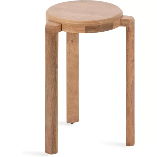 imageKate and Laurel Stuart Transitional Circle Nightstand Use as Indoor Plant Stand or Living Room Accent Table 14x14x20 Natural