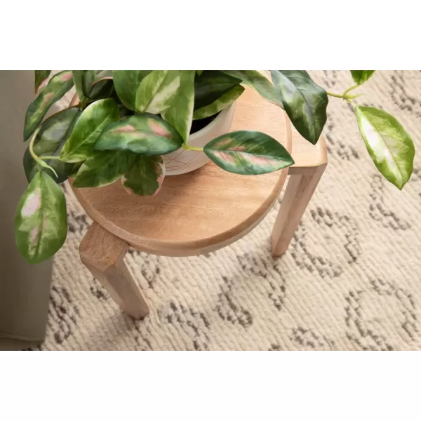 imageKate and Laurel Stuart Transitional Circle Nightstand Use as Indoor Plant Stand or Living Room Accent Table 14x14x20 Natural