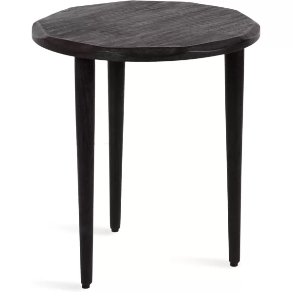 imageKate and Laurel Tavares Solid Wood Accent End Table for Use as Indoor Plant Stand or Living Room Decor Piece 18x18x20 Black