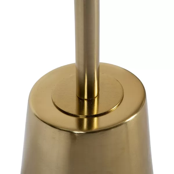 imageKate and Laurel Tira Elegant Round Side Table 14 x 24 Brass and Black Modern Glam Circle End Table for Use as Bedroom Nightstand or Living Room Table OptionGold