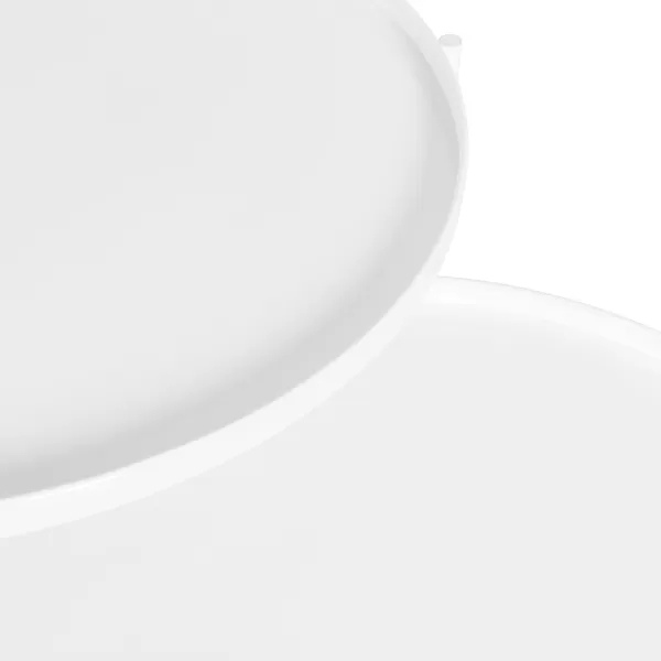 imageKate and Laurel Ulani Set of 2 Nested Round Metal End Tables BlackWhite