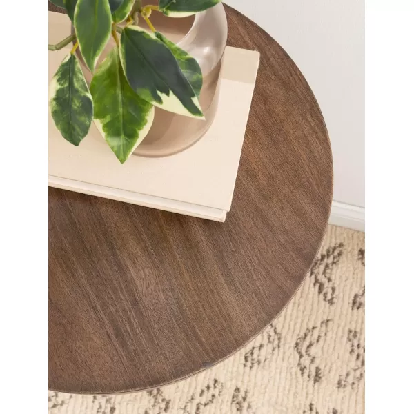 imageKate and Laurel Wegner Vintage Pedestal Use as Living Room End Table Plant Stand or Bedroom Nightstand 16x16x26 BrownBrown