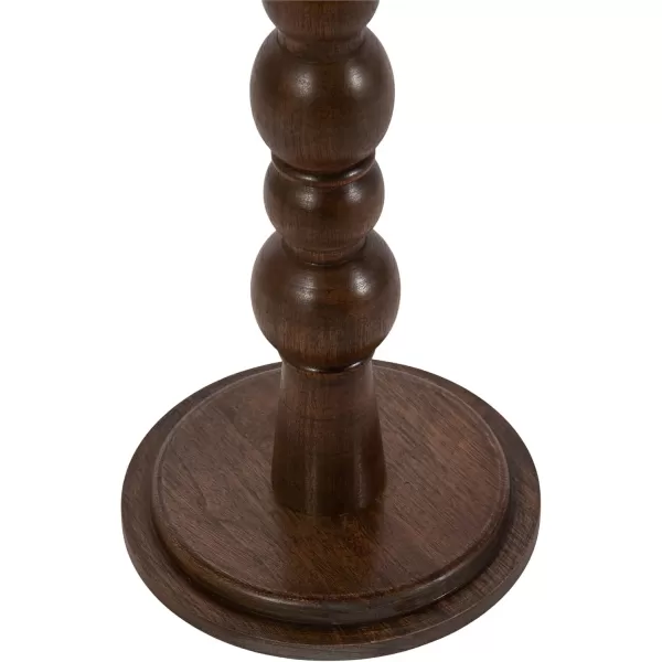 imageKate and Laurel Wegner Vintage Pedestal Use as Living Room End Table Plant Stand or Bedroom Nightstand 16x16x26 BrownBrown