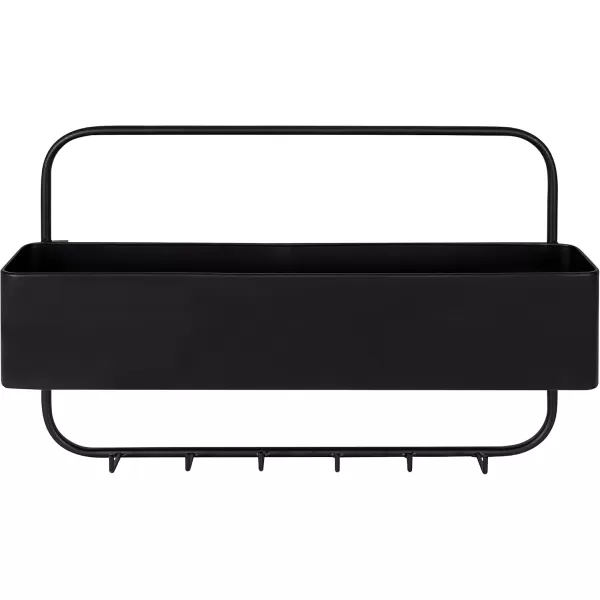 imageKate and Laurel Yeager Modern Pocket Wall Organizer 21 x 14 Black Decorative Mail and Key Holder for Wall