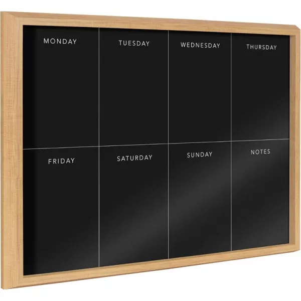 imageKate and Laurel Blake This Week Framed Printed Glass Dry Erase Board by The Creative Bunch Studio 18x24 Natural Printed Glass Wall Dcor