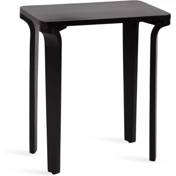 imageKate and Laurel Escalon Transitional Decorative End Use as a Bedroom Nightstand or Living Room Accent Table 22x14x26 Black