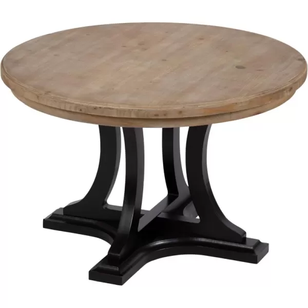 imageKate and Laurel Linsley Farmhouse Living Room Table with Solid Wood Tabletop for Vintage Decor 28x28x18 Rustic Brown