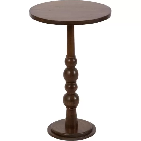 imageKate and Laurel Wegner Vintage Pedestal Use as Living Room End Table Plant Stand or Bedroom Nightstand 16x16x26 BrownBrown