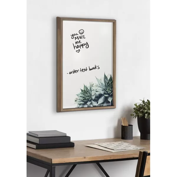 imageKate and Laurel Blake Ever Green Succulent Framed Printed Glass Wall Art ampamp Dry Erase by F2Images 18x24 Gold Chic Botanical Glass Art And Dry Erase Surface