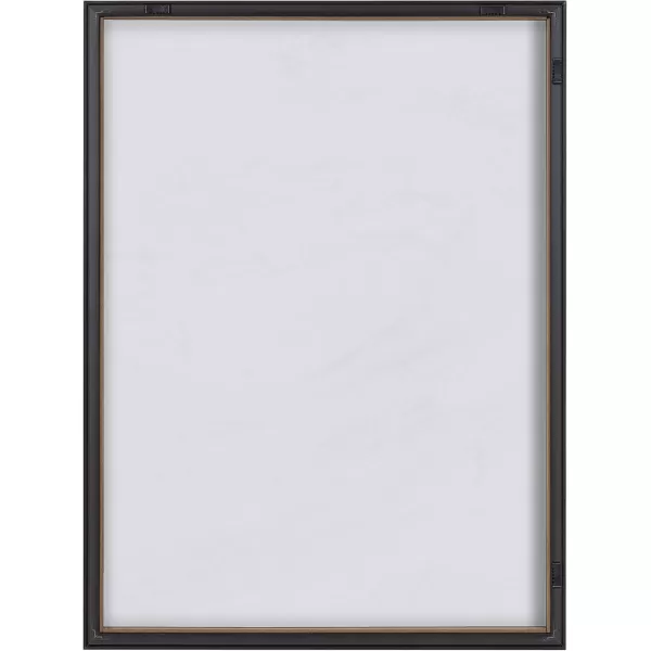 imageKate and Laurel Blake Gray Marble Framed Printed Glass Dry Erase Wall Art by The Creative Bunch Studio 18x24 Gold Modern Wall Organizer