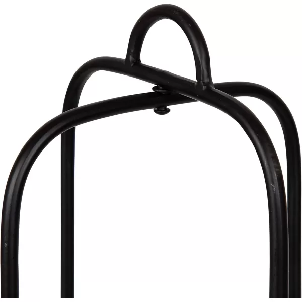 imageKate and Laurel Nobrey Modern Hanging Planters Set of 2 Black Metal Hanging Plant Pots for Indoor PlantsBlack