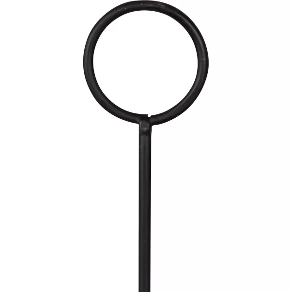 imageKate and Laurel Nobrey Modern Hanging Planters Set of 2 Black Metal Hanging Plant Pots for Indoor PlantsBlack