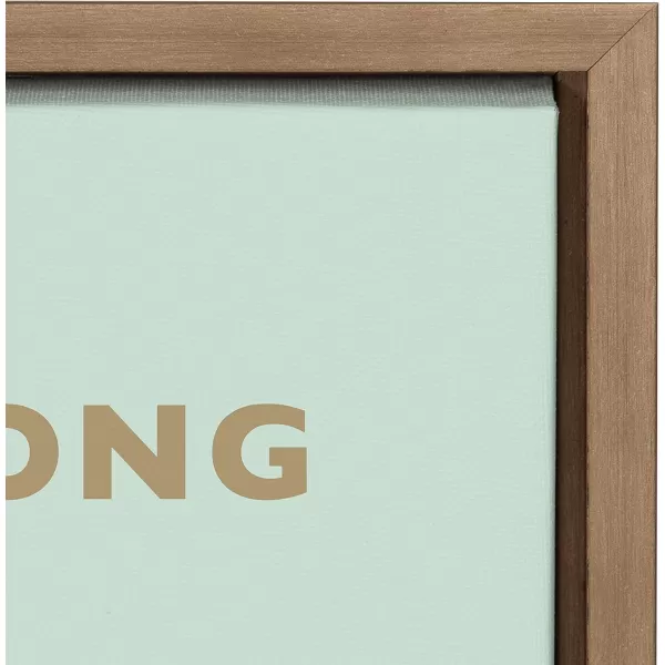 imageKate and Laurel Prove Them Wrong Framed Canvas Wall Art by Apricot and Birch 18x24 Gold Motivational Art for Wall