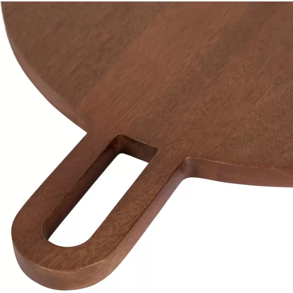 imageKate and Laurel Staven Transitional TwoPiece Serving Boards Set 7 x 22 and 14 x 18 Walnut Brown Modern FoodSafe Charcuterie Boards from Solid Mango Wood for Use as Kitchen Countertop Decor