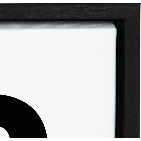 imageKate and Laurel Sylvie Hello Sunshine Framed Canvas Wall Art by Rocket Jack 18x24 Black Happy Inspirational Wall Decor