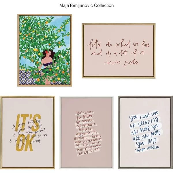 imageKate and Laurel Sylvie Sevilla Girl Framed Canvas Wall Art by Maja Tomljanovic 18x24 Natural Relaxing Nature Art for Wall