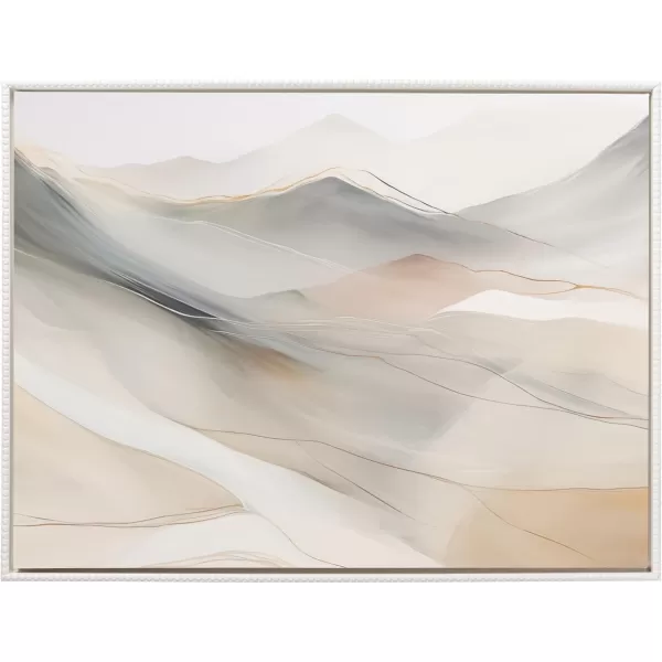 imageKate and Laurel Sylvie Beaded Abstract Mystic Mountain Landscape Vintage Framed Canvas Wall Art by The Creative Bunch Studio 315x415 White Desert Mountains Art for Wall