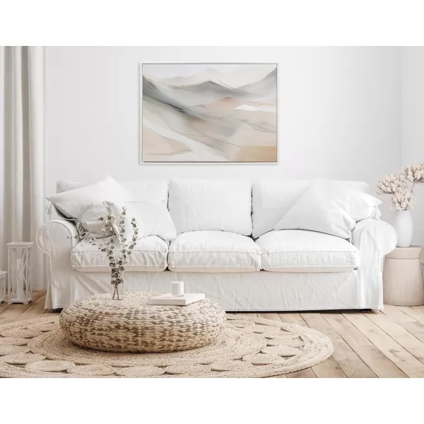 imageKate and Laurel Sylvie Beaded Abstract Mystic Mountain Landscape Vintage Framed Canvas Wall Art by The Creative Bunch Studio 315x415 White Desert Mountains Art for Wall