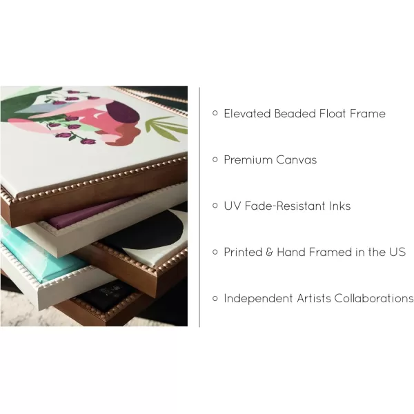 imageKate and Laurel Sylvie Beaded Emerald Alps 1 and 2 Vintage Framed Canvas Wall Art Set by Nikita Jariwala 2 Piece Set 23x33 White Soft Nature Landscape Art for Wall
