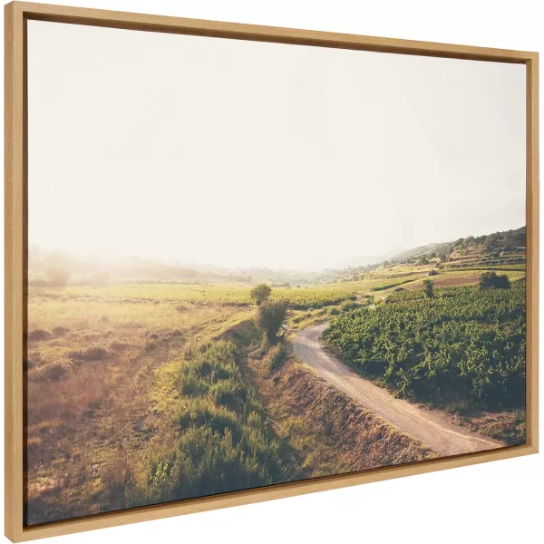 imageKate and Laurel Sylvie Leading Towards The Unknown Framed Canvas Wall Art by Laura Evans 28x38 Natural Decorative Nature Art for Wall