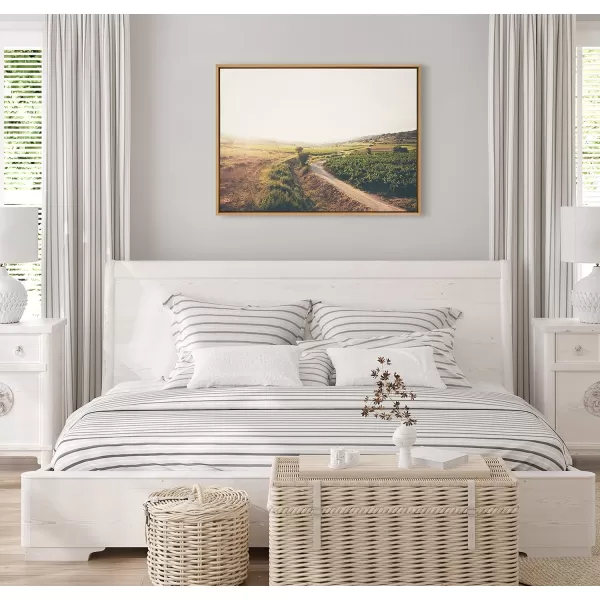 imageKate and Laurel Sylvie Leading Towards The Unknown Framed Canvas Wall Art by Laura Evans 28x38 Natural Decorative Nature Art for Wall
