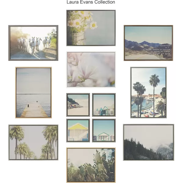 imageKate and Laurel Sylvie Leading Towards The Unknown Framed Canvas Wall Art by Laura Evans 28x38 Natural Decorative Nature Art for Wall