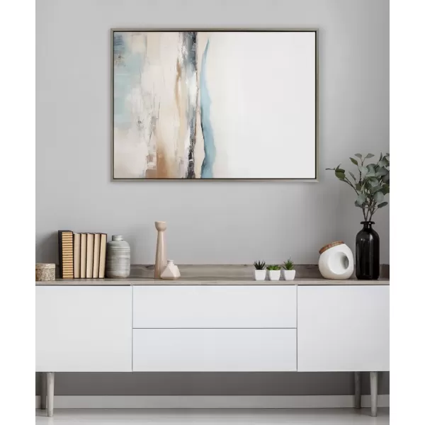 imageKate and Laurel Sylvie Tranquil Landscape IV Framed Canvas Wall Art by Amy Lighthall 315x415 White Modern Abstract Landscape Art for WallGray