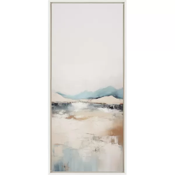 imageKate and Laurel Sylvie Tranquil Landscape IV Framed Canvas Wall Art by Amy Lighthall 315x415 White Modern Abstract Landscape Art for WallWhite