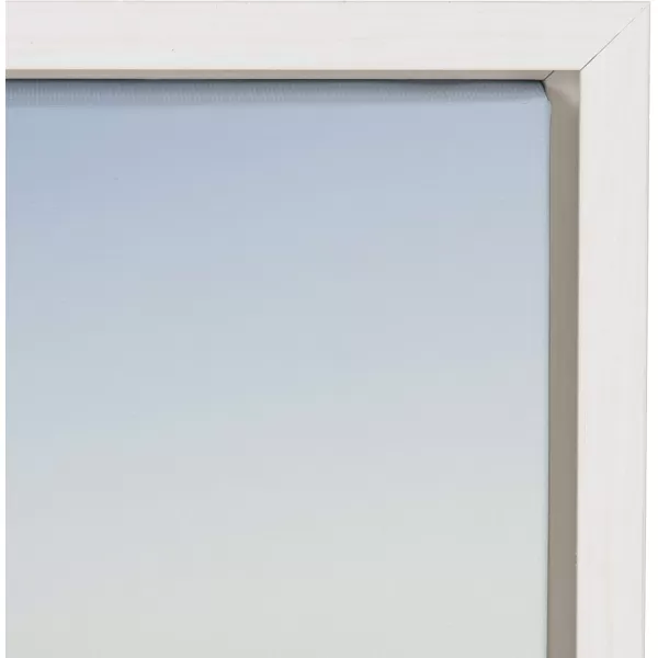imageKate and Laurel Sylvie Waves Crashing Framed Canvas Wall Art by Caroline Mint 23x33 White Chic Coastal Wall DecorWhite