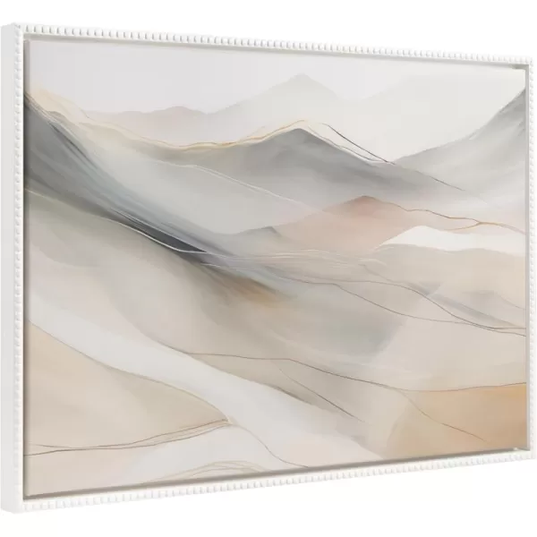 imageKate and Laurel Sylvie Beaded Abstract Mystic Mountain Landscape Vintage Framed Canvas Wall Art by The Creative Bunch Studio 315x415 White Desert Mountains Art for Wall