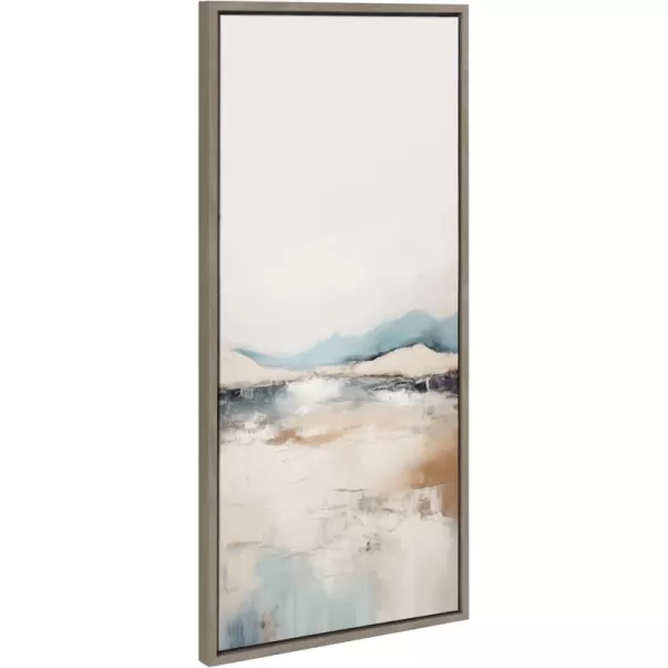 imageKate and Laurel Sylvie Tranquil Landscape IV Framed Canvas Wall Art by Amy Lighthall 315x415 White Modern Abstract Landscape Art for WallGray