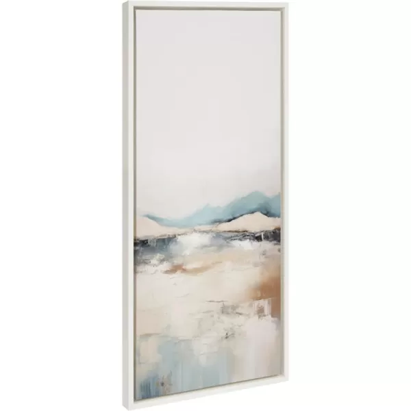 imageKate and Laurel Sylvie Tranquil Landscape IV Framed Canvas Wall Art by Amy Lighthall 315x415 White Modern Abstract Landscape Art for WallWhite