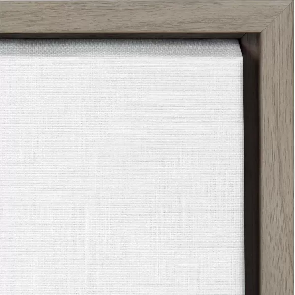 imageDesignOvation Sylvie Baseball Portrait Framed Canvas Wall Art 18x24 Gray Sporty Wall Decor for Home