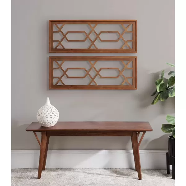 imageKate and Laurel Elbridge Wall Art Plaque 12x32 Brown