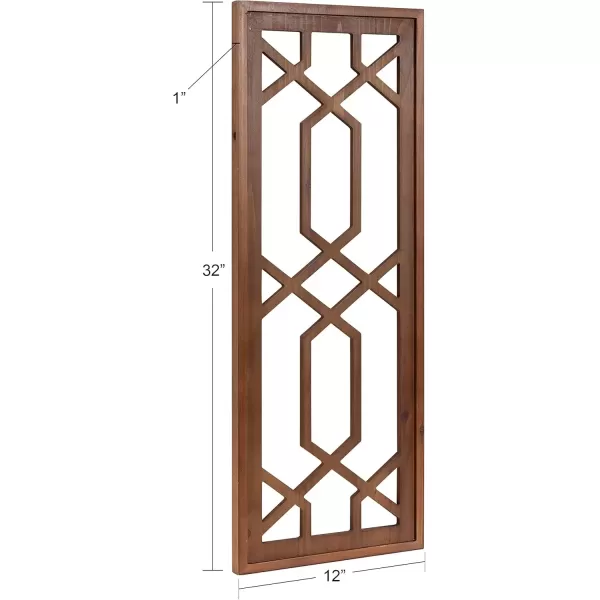 imageKate and Laurel Elbridge Wall Art Plaque 12x32 Brown